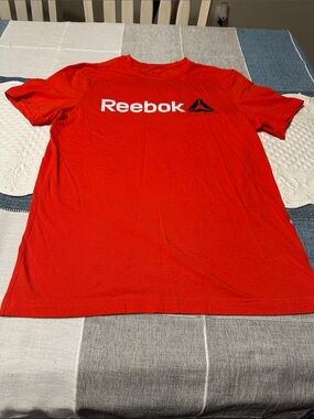 Reebok Bright Red Logo Short Sleeve Tee